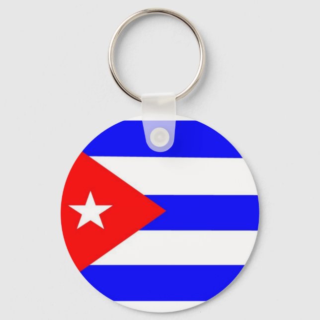 Porte-clés Drapeau Cuba (Recto)