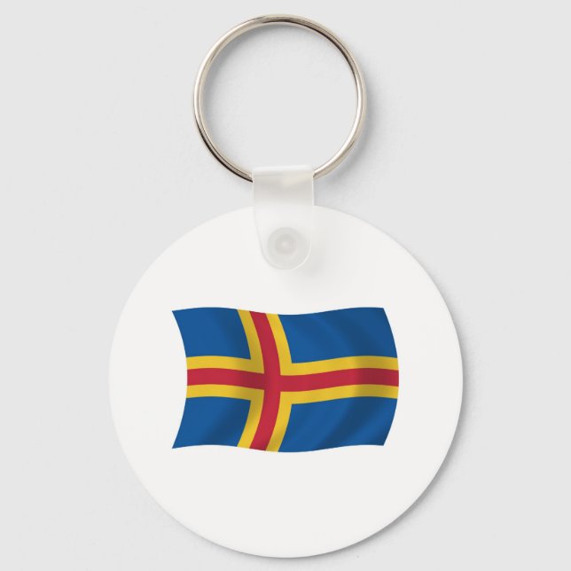 Porte-clés drapeau d'Aland (Recto)