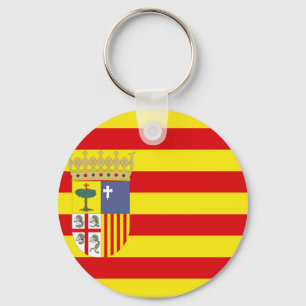 Porte-clés Drapeau d'Aragon (Espagne)