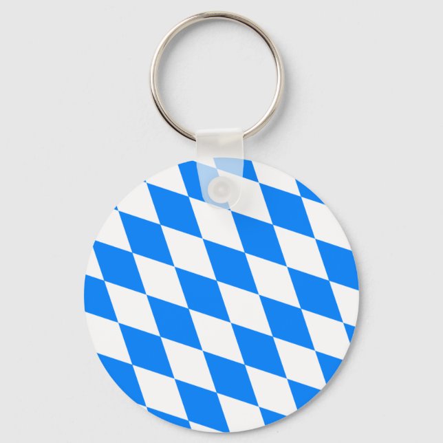 Porte-clés Drapeau de Bavière Allemagne (Recto)