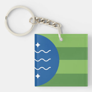 Porte-clés Drapeau de Bellingham, Washington