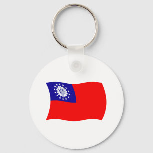 Porte-clés Drapeau de Birmanie