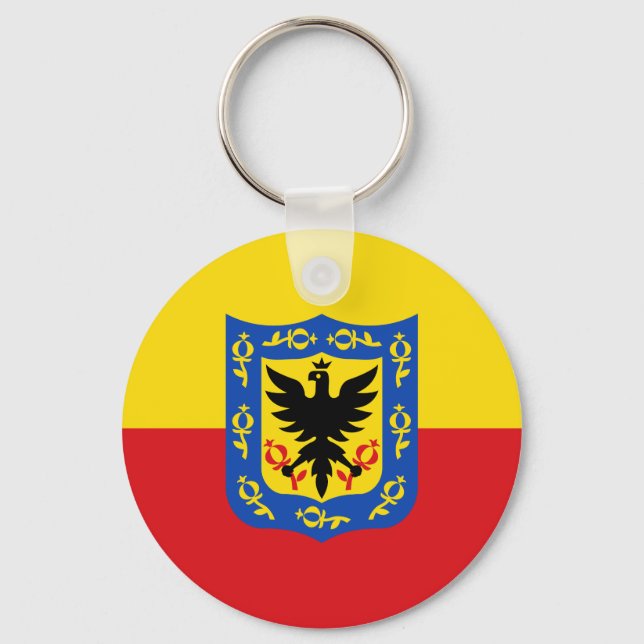 Porte-clés Drapeau de Bogota, Colombie (Recto)