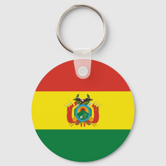 Porte-clés Drapeau de Bolivie patriotique (Recto)