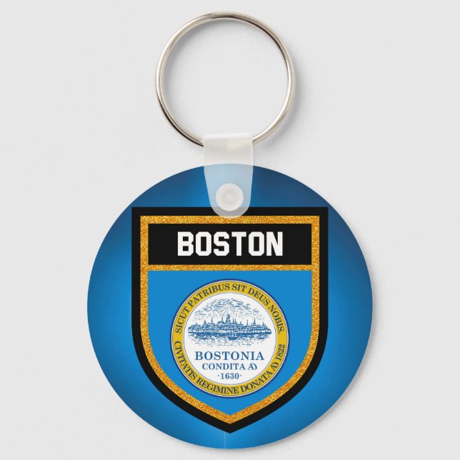 Porte-clés Drapeau de Boston (Recto)