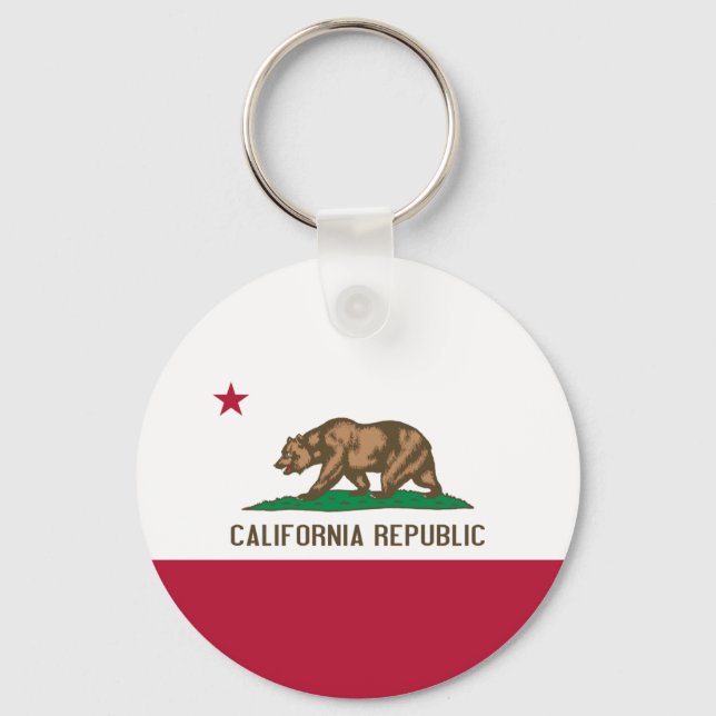 Porte-clés Drapeau de Californie (Recto)