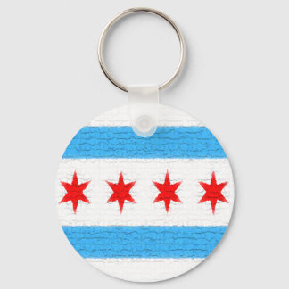 Porte-clés Drapeau de Chicago