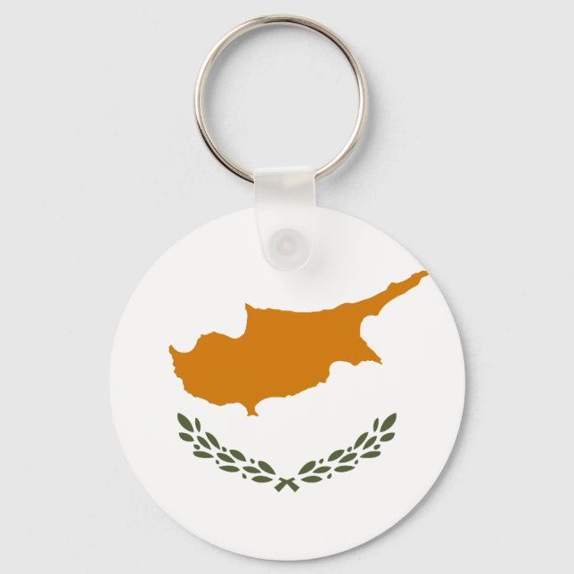 Porte-clés Drapeau de Chypre (Recto)