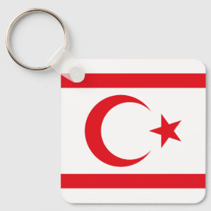Porte-clés Drapeau de Chypre du Nord