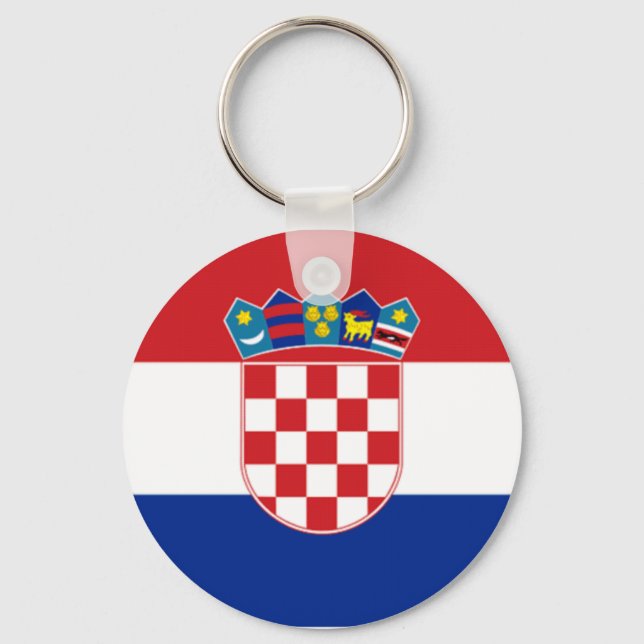 Porte-clés Drapeau de Croatie (Recto)