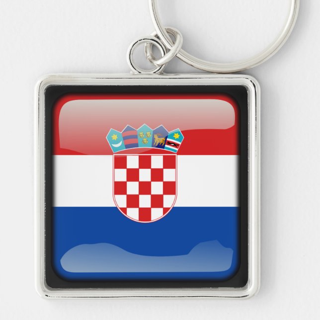 Porte-clés Drapeau de Croatie (Devant)