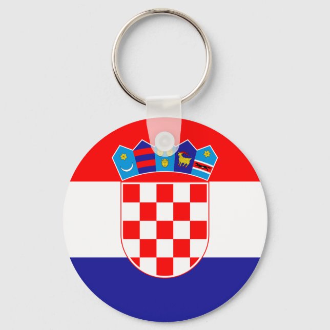Porte-clés Drapeau de Croatie Porte - clé (Recto)