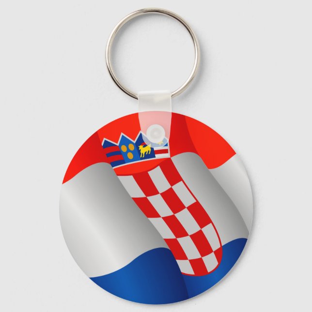 Porte-clés Drapeau de Croatie porte - clé (Recto)