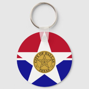 Porte-clés Drapeau de Dallas, Texas Porte - clé