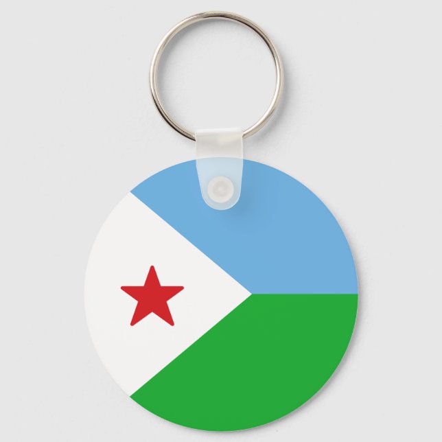 Porte-clés Drapeau de Djibouti (Recto)
