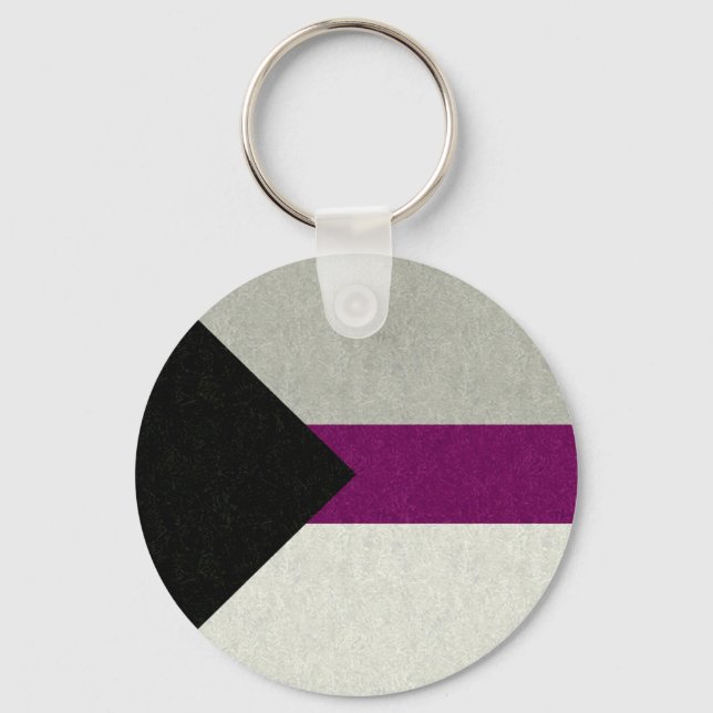 Porte-clés Drapeau de fierté désisexuel Design Arrière - plan (Recto)