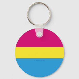 Porte-clés Drapeau de fierté pansexuelle SlipperyJoe rose amb