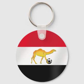 Porte-clés Drapeau de football égyptien à chameau du désert