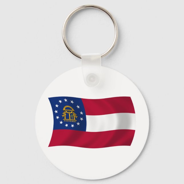 Porte-clés Drapeau de Géorgie (Recto)