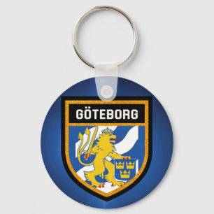 Porte-clés Drapeau de Gothenburg