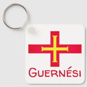 Porte-clés Drapeau de Guernési