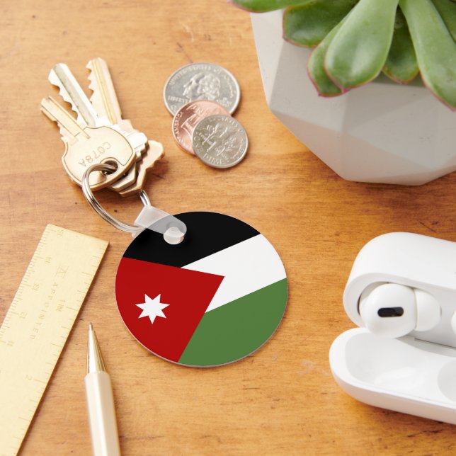 Porte-clés Drapeau de Jordanie (Bureau)