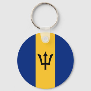 Porte-clés Drapeau de la Barbade
