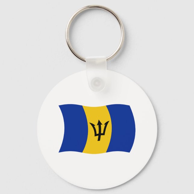 Porte-clés Drapeau de la Barbade (Recto)