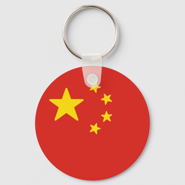 Porte-clés Drapeau de la Chine (Recto)