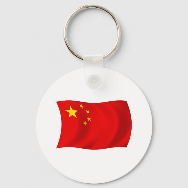 Porte-clés Drapeau de la Chine (Recto)