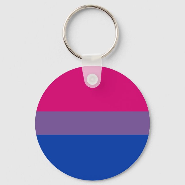 Porte-clés Drapeau de la fierté bi-sexuelle (Recto)
