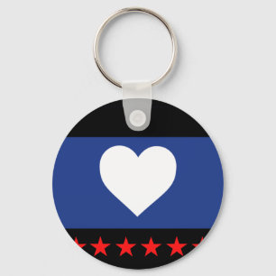 Porte-clés Drapeau de la fierté du pied