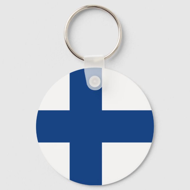 Porte-clés Drapeau de la Finlande Porte - clé (Recto)