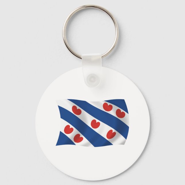 Porte-clés Drapeau de la Frise (Recto)