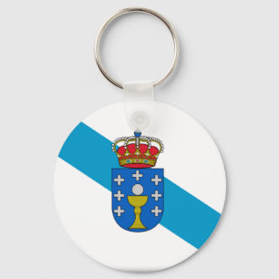 Porte-clés Drapeau de la Galicie (Espagne)