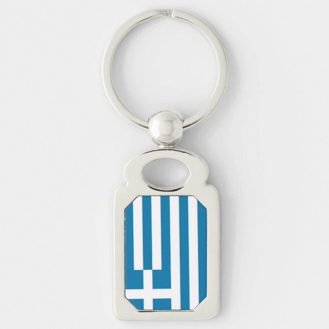 Porte-clés Drapeau de la Grèce (Devant)