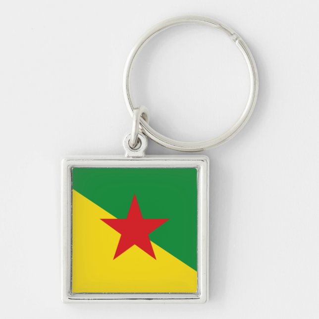 Porte-clés Drapeau de la Guyane (Devant)