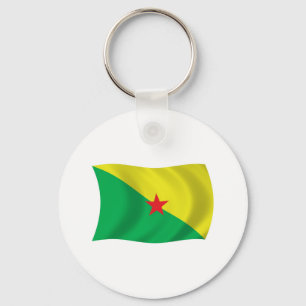 Porte-clés Drapeau de la Guyane française