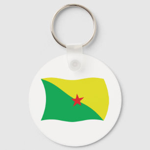 Porte-clés Drapeau de la Guyane française
