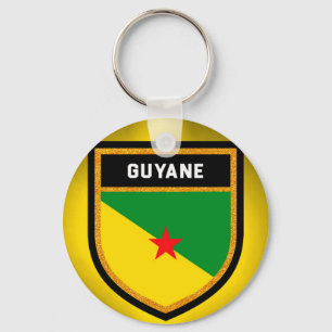 Porte-clés Drapeau de la Guyane française française
