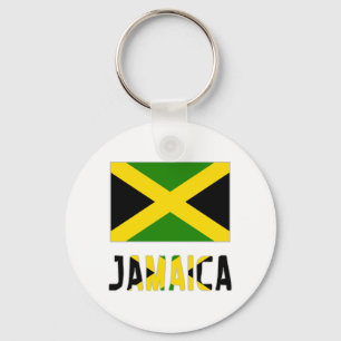 Porte-clés Drapeau de la Jamaïque & Mot