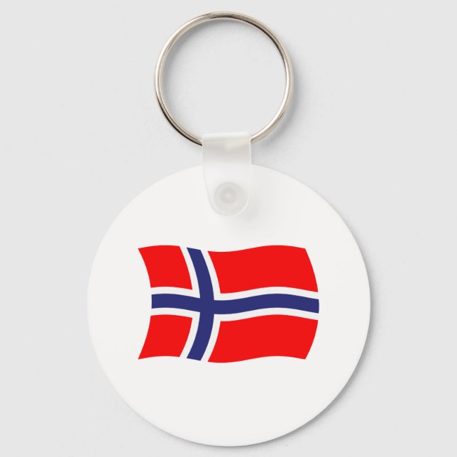 Porte-clés Drapeau de la Norvège (Recto)