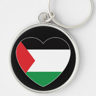 Porte-clés drapeau de la palestine mignon design graphique po