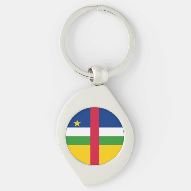 Porte-clés Drapeau de la République centrafricaine (Devant)