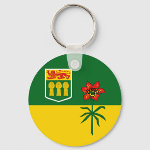 Porte-clés Drapeau de la Saskatchewan (CANADA)