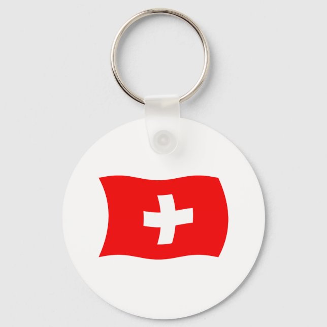 Porte-clés Drapeau de la Suisse (Recto)