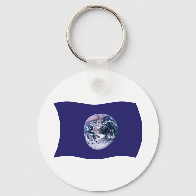 Porte-clés Drapeau de la Terre (Recto)