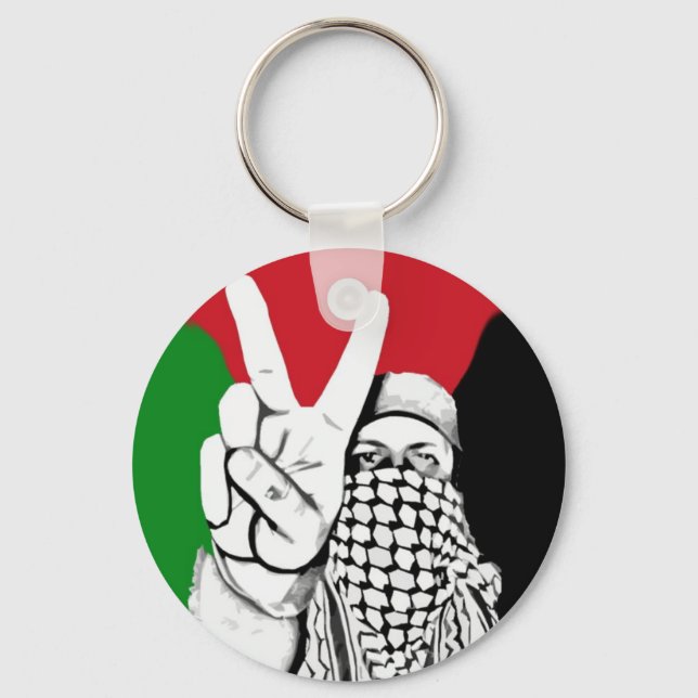 Porte-clés Drapeau de la victoire palestinienne (Recto)