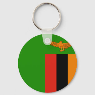 Porte-clés Drapeau de la Zambie
