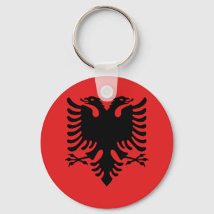 Porte-clés Drapeau de l'Albanie - le Flamuri Kombëtar -
